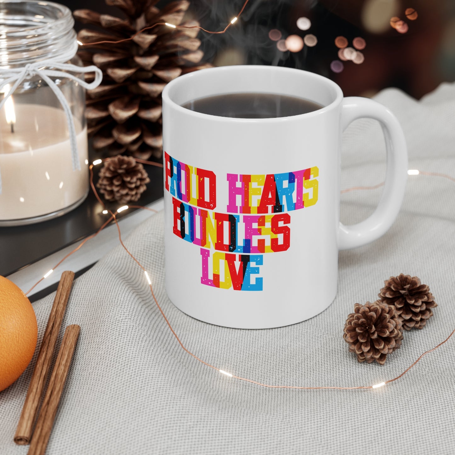 Proud Hearts Boundless Love Valentines Mug Ceramic 11oz