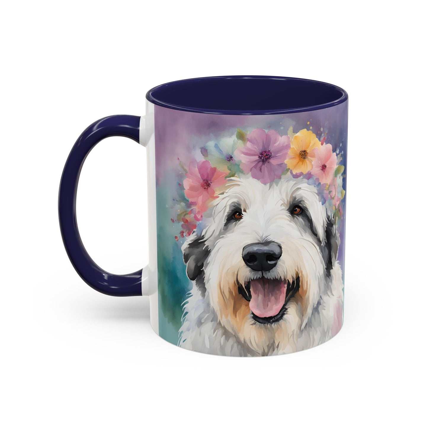 Bearded Collie 04 Accent Coffee Mug - Dog Lover Gift
