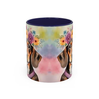 Dachshund 03 Accent Coffee Mug - Dog Lover Gift