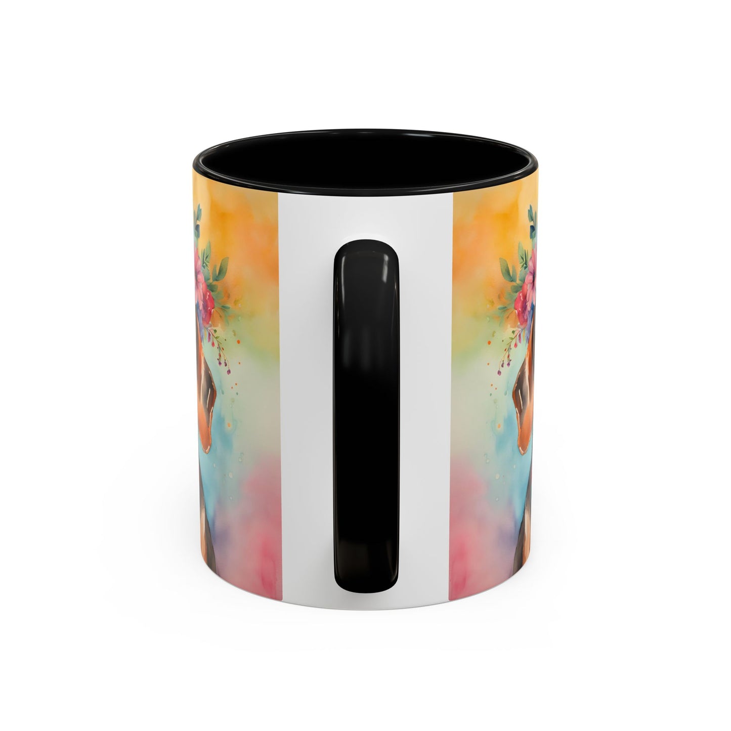Dachshund 04 Accent Coffee Mug - Dog Lover Gift