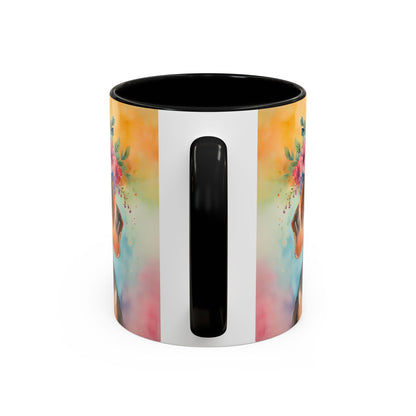 Dachshund 04 Accent Coffee Mug - Dog Lover Gift