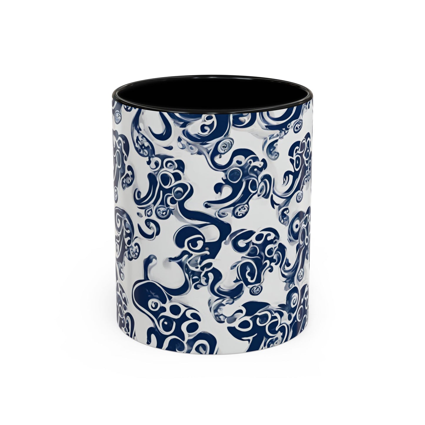 Octopus 2 Accent Coffee Mug (11oz)