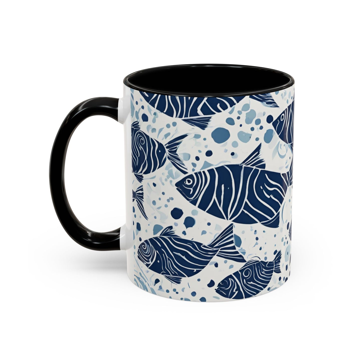 Fish 01 Accent Coffee Mug (11oz)