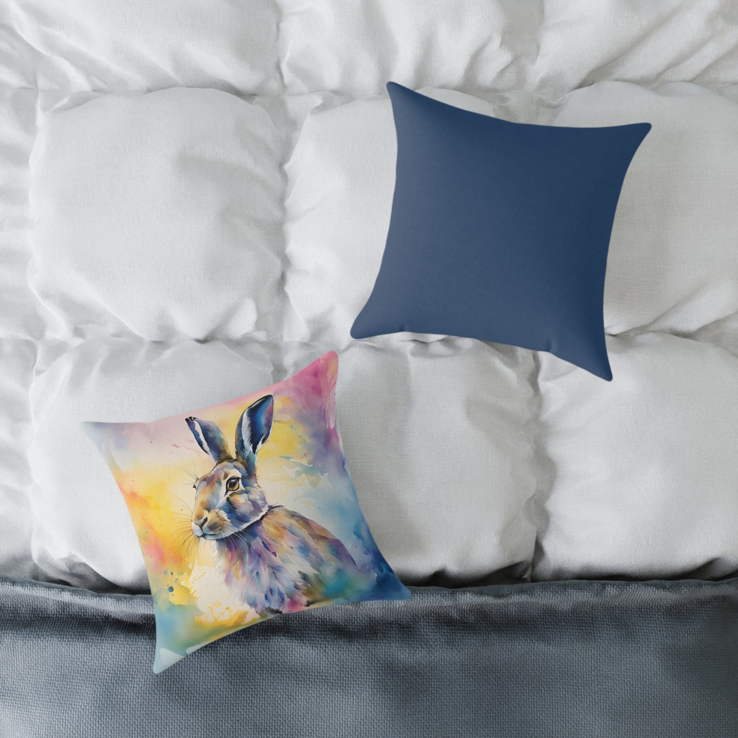 Hare 03 Poly Pillow - Natures Beauty Design