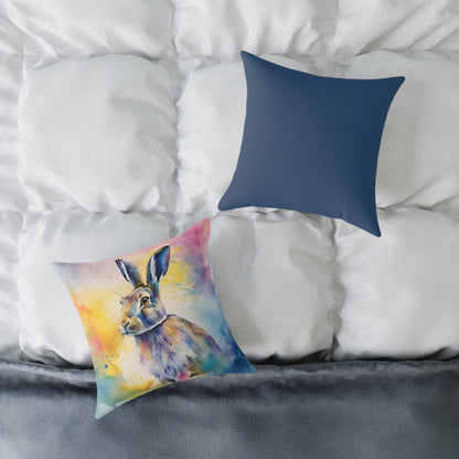 Hare 03 Poly Pillow - Natures Beauty Design