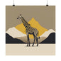 Lone Collection Giraffe 17 Matte Square Posters