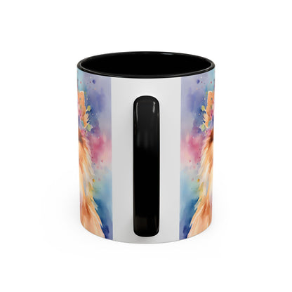 Pomeranian 04 Accent Coffee Mug - Dog Lover Gift