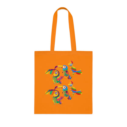 Funky birds 10 Cotton Tote