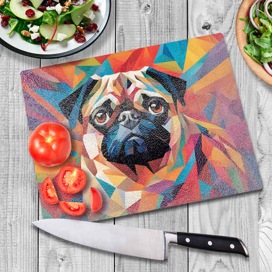 Poly Pug 02 Glass Chopping Board