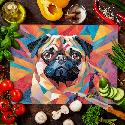 Poly Pug 02 Glass Chopping Board